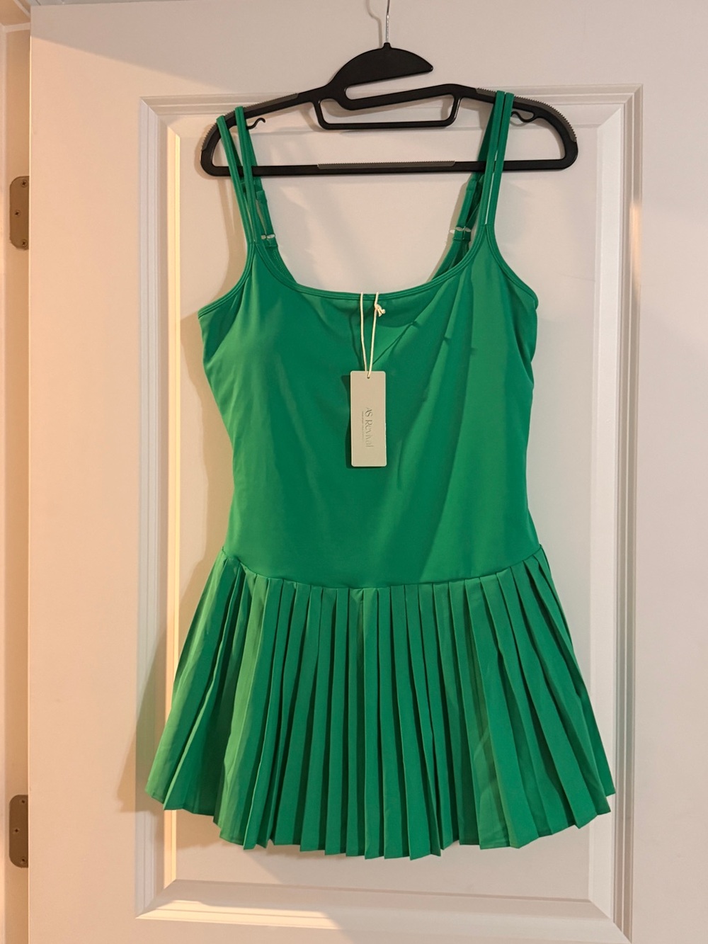 Green Pleated athletic dress